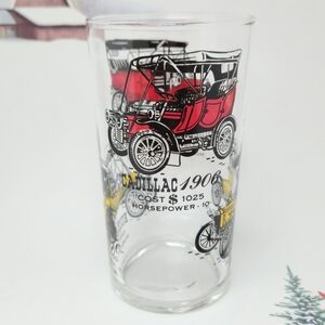 Vintage Classic Car Glass 1906–1910 Studebaker Ford Buick Cadillac Barware 10oz